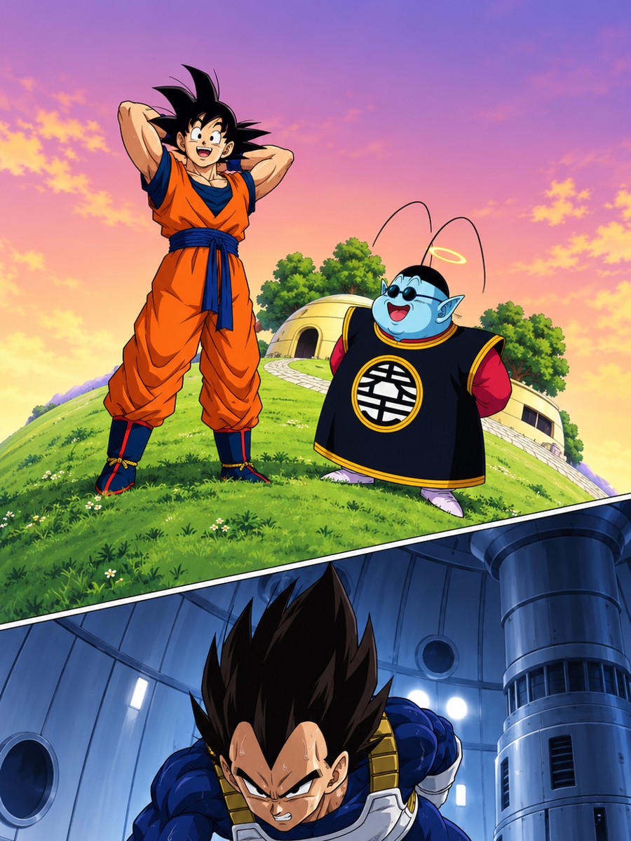 Ilustração de fã de Dragon Ball, não oficial